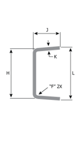 分离腿弹簧尺寸规格-成型截面