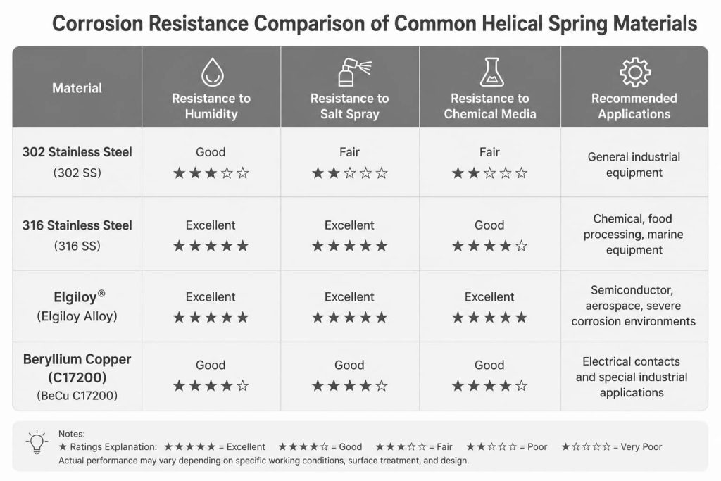 corrosion resistance comparison